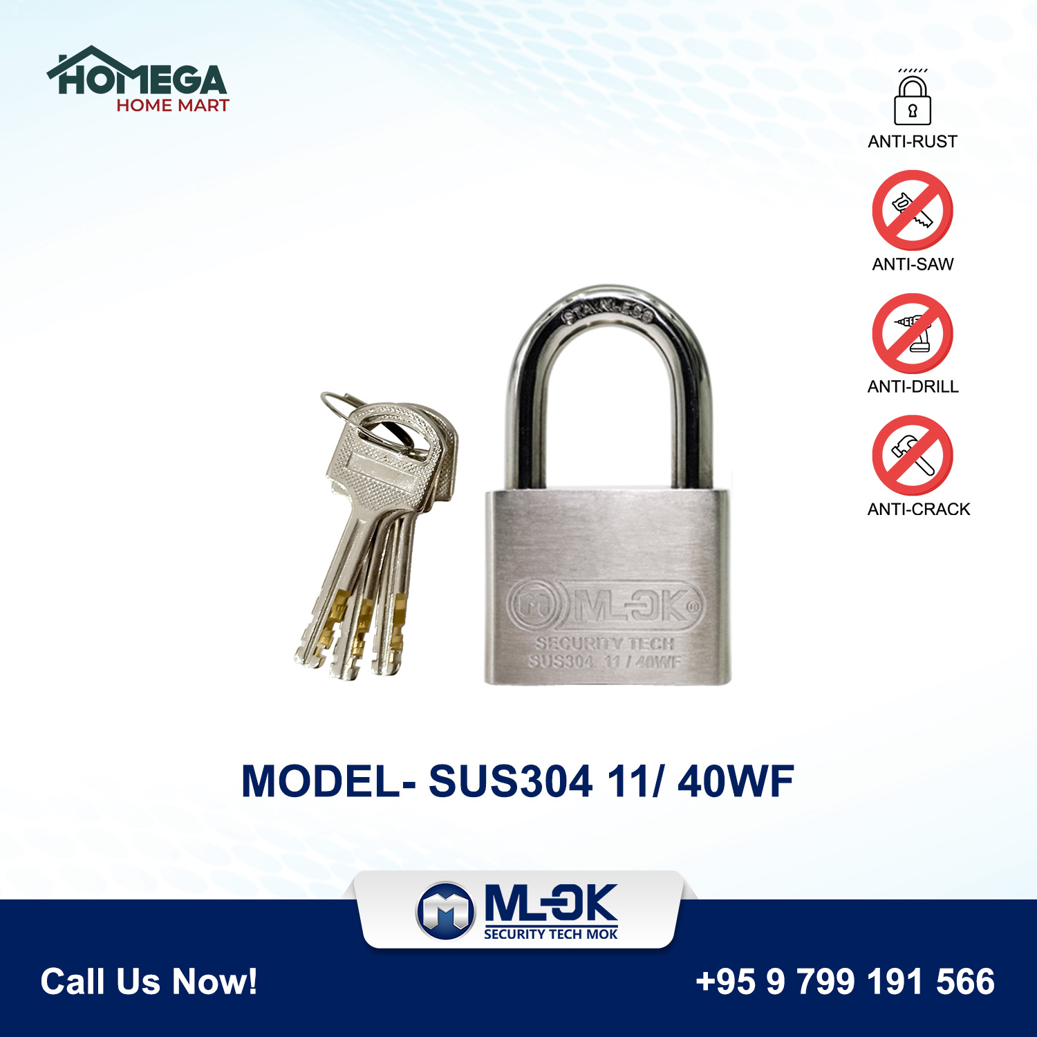 Mok Pad Lock 1140wf Series Homega Home Mart