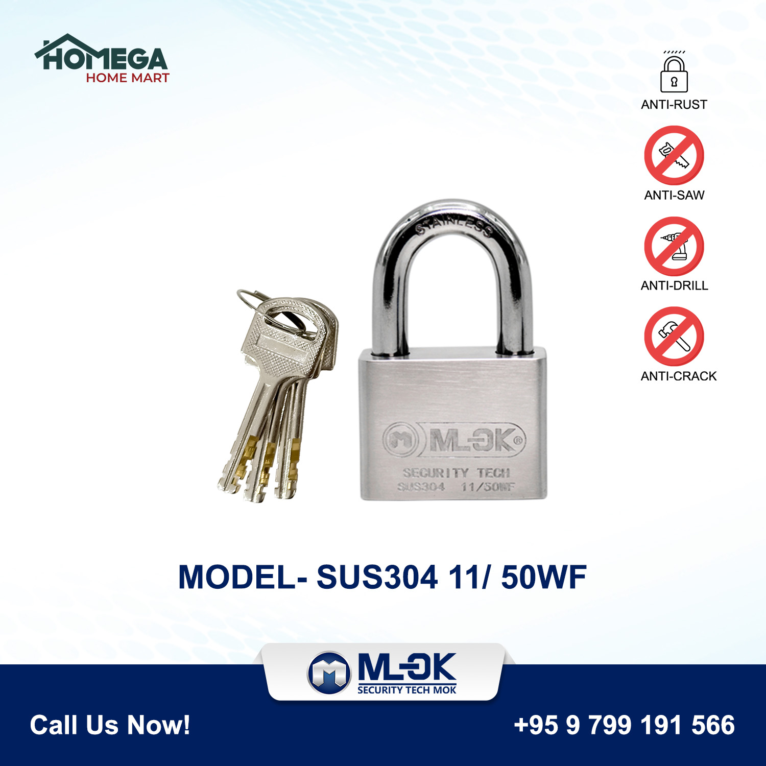 MOK Pad Lock 11/50WF